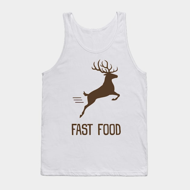 Fast Food Deer Tank Top by Ramateeshop